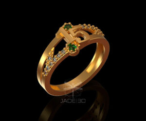 Anillo verde de 15 años F15-002