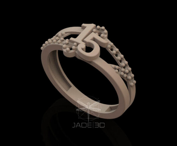Anillo verde de 15 años F15-002